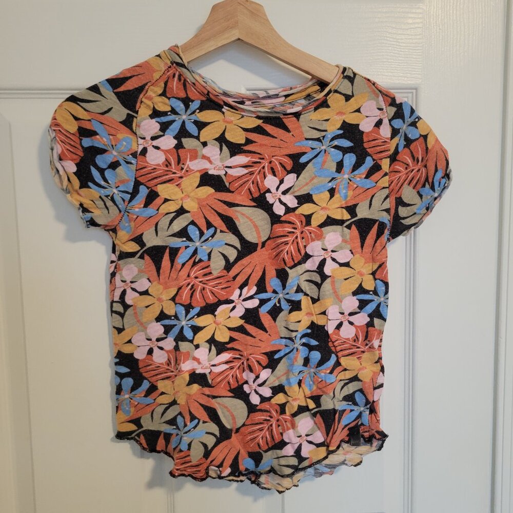 Free People We the Free Be My Baby Flower Tee women's size medium